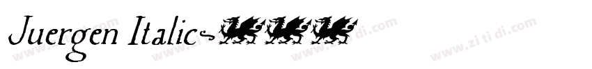 Juergen Italic字体转换 Juergen Italic字体转换
